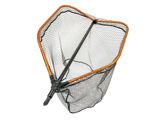 Kaida 65x55cm Rubberized Nylon Folding Fish Landing Net with 1.50m Telescopic Handle