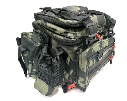 Kaida TP23 Carryall Camo Shoulder Tool Bag for Reels and Fishing Accessories 37x19x23 cm