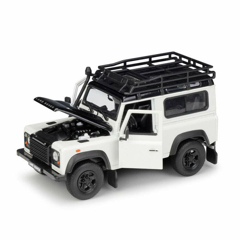Welly Land Rover Defender Cream with Roof Rack Snorkel 1/24