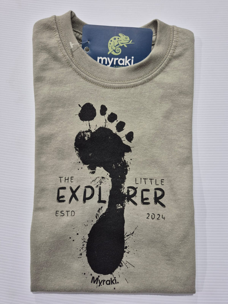 Myraki Kids Little Explorer Olive T-Shirt
