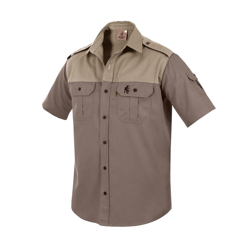 Boerboel Men’s Kalahari Shirt S/S – Bark & Putty