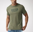 Boerboel Mens Mesh Print Olive Tee