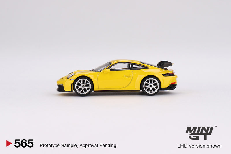 MiniGT Porsche 911-992-GT3 Racing Yellow