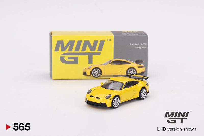 MiniGT Porsche 911-992-GT3 Racing Yellow