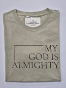 FRJ Mens My God is Almighty Stone T-Shirt