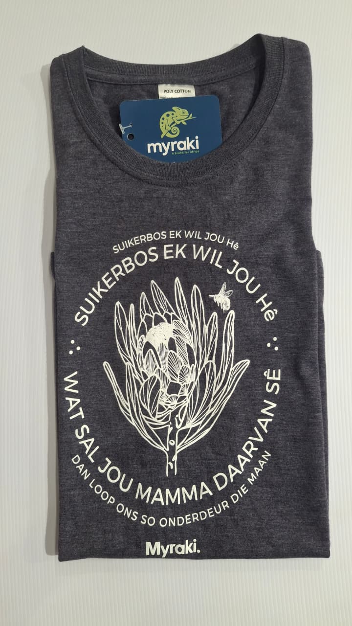 Myraki Ladies Suikerbossie Melange Charcoal T-Shirt