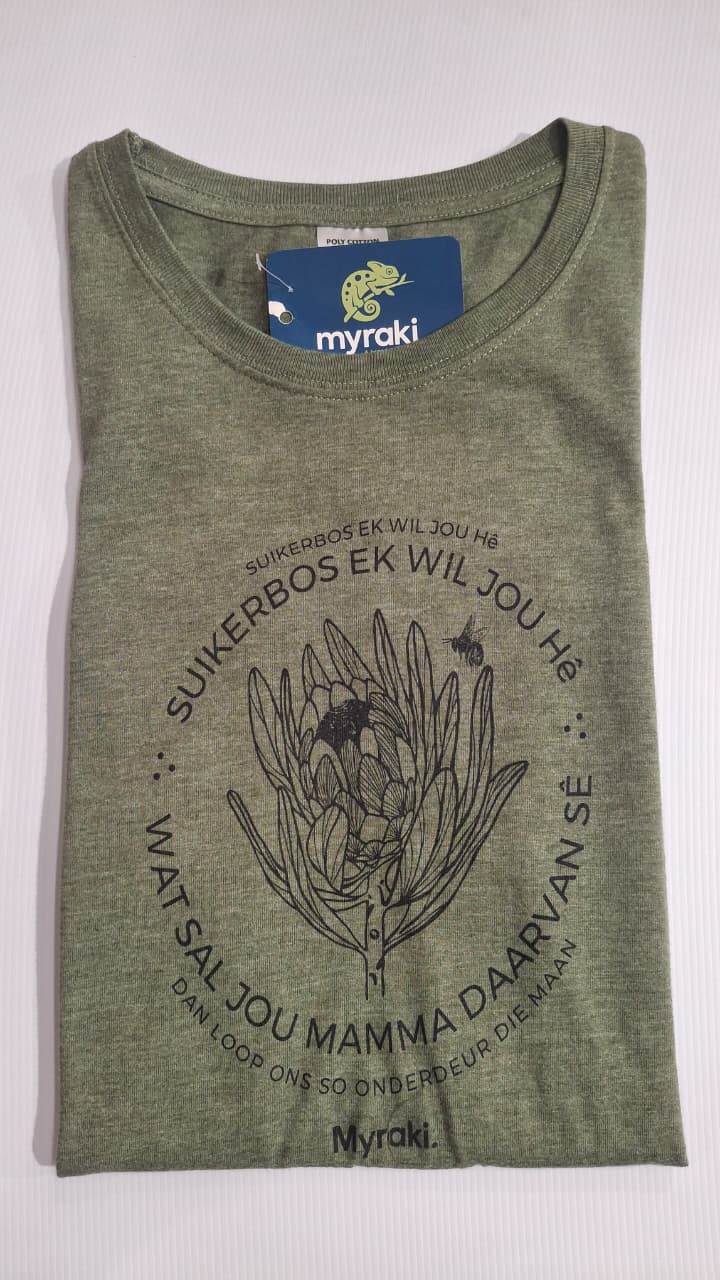 Myraki Ladies Suikerbossie Melange Olive T-Shirt