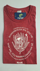 Myraki Ladies Suikerbossie Melange Red T-Shirt