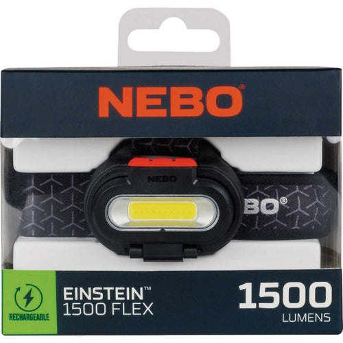 Nebo NB8008 Einstein 1500LM Flex Rechargeable Headlamp Box