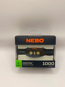 Nebo Einstein 1000LM Flex Rechargeable Headlamp Box