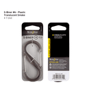 Nite Ize No4 Smoke S-Biner Plastic Double Gated Carabiner