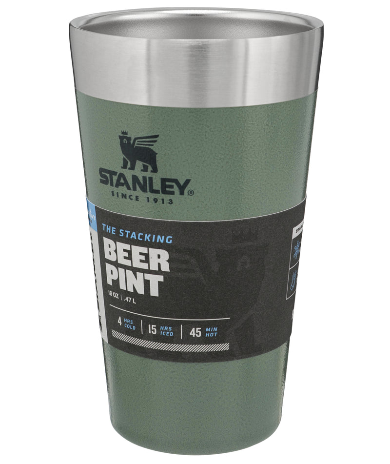 Stanley Stacking Beer Pint .47L / 16oz - Hammertone Green