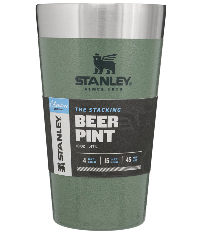 Stanley Stacking Beer Pint .47L / 16oz - Hammertone Green