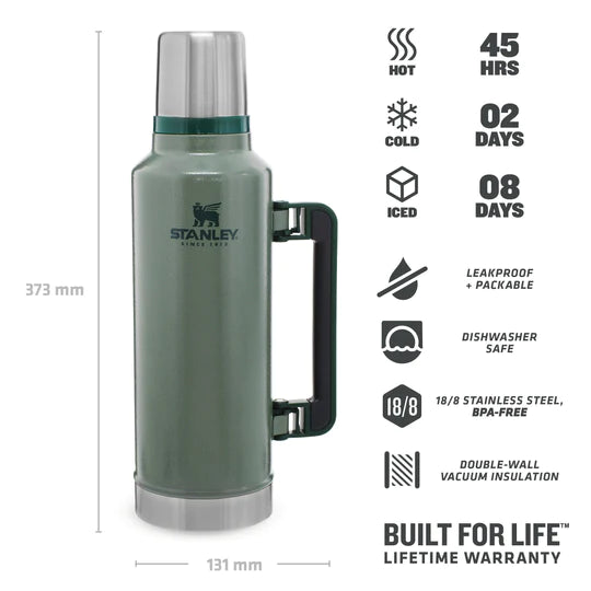 Stanley Legendary Classic Bottle 1.9L / 2.0QT - Hammertone Green