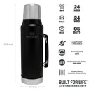 Stanley Legendary Classic Bottle 1.0L / 1.1QT - Matte Black Pebble