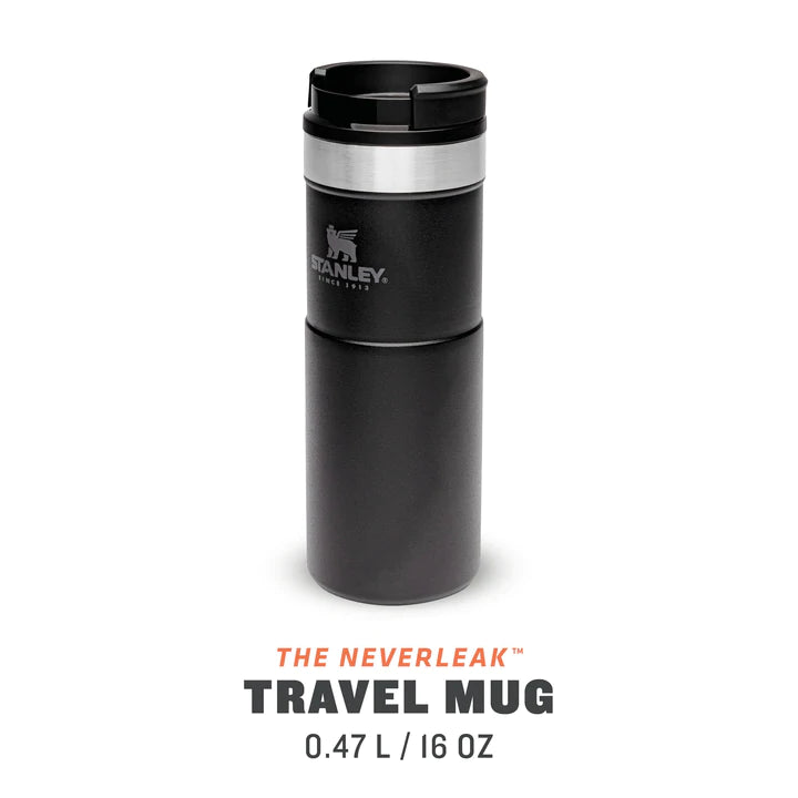 Stanley NeverLeak™ Travel Mug .47L / 16oz - Matte Black Pebble