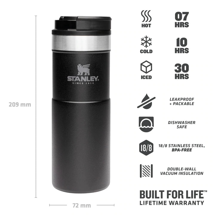 Stanley NeverLeak™ Travel Mug .47L / 16oz - Matte Black Pebble