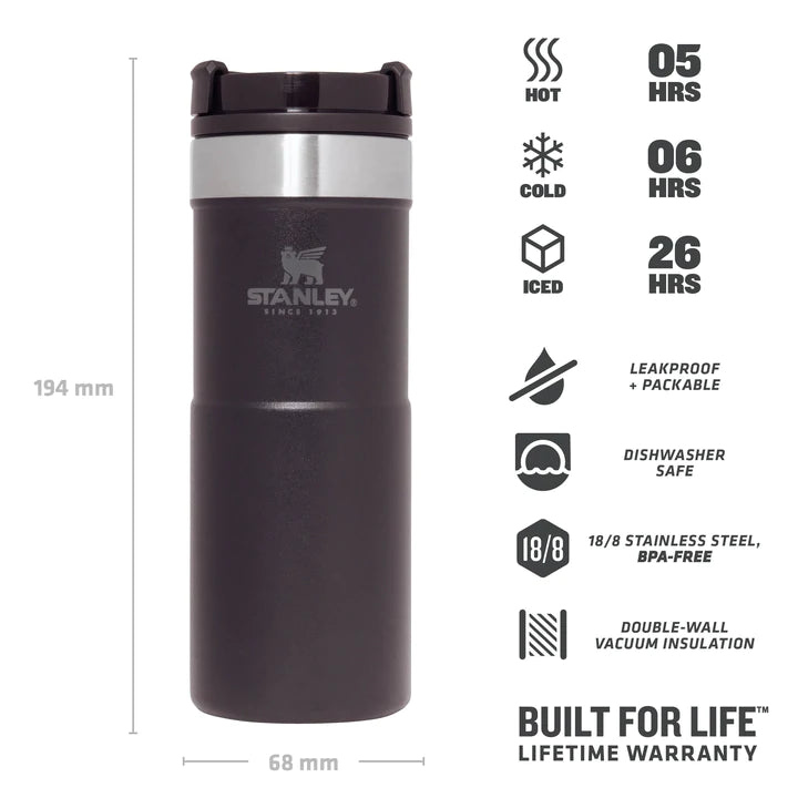 Stanley NeverLeak™ Travel Mug .35L / 12oz - Matte Black Pebble