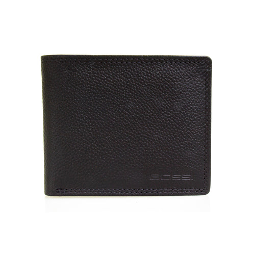 Bossi Print Small Billfold Wallet with Tab Inside - Black