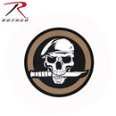 PVC Morale Patch Skull & Knife 2.75" Round