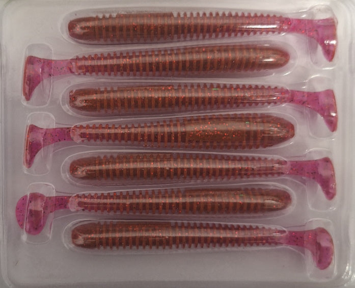 Kaida Original Soft bait 9cm Wide Tail - Pink Lady