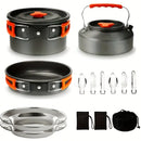 Cooking Pot, Pan, Kettle and Tableware Set