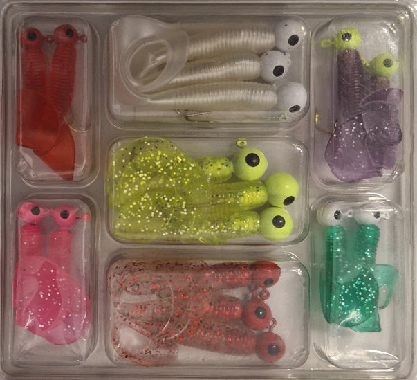 Pro Fishing Lure 17pce Bass Jig Head Lures