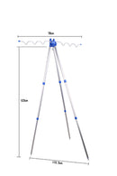 Portable Adjustable Fishing Rod Holder - 6 Rods