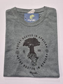 Myraki Mens Rooted Melange Heather Grey T-Shirt