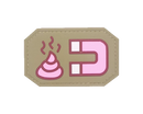 Emoji Shit Magnet PVC Patch with Hook Back