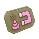 Emoji Shit Magnet PVC Patch with Hook Back