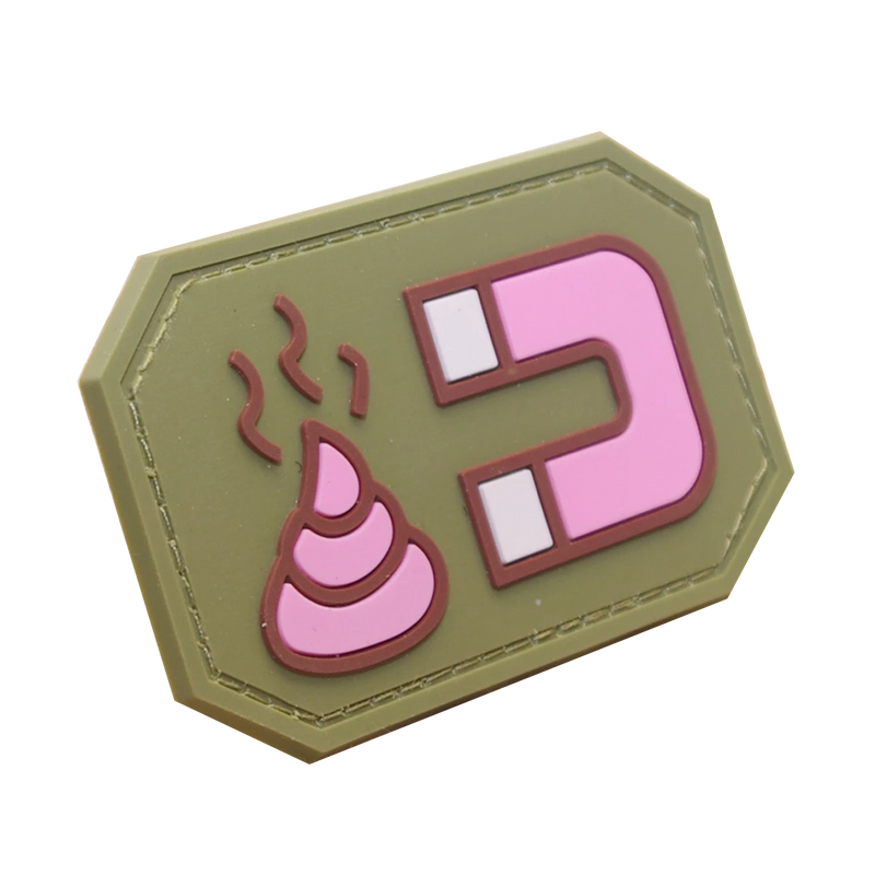 Emoji Shit Magnet PVC Patch with Hook Back