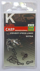 Kaida Carp Professional Covert Speed Links x10