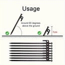 9pcs Heavy Duty Tent Stake and Hammer