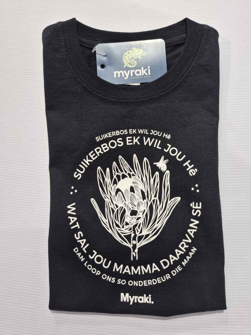 Myraki Girls Suikerbossie Black T-Shirt