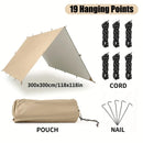 UPF50+ Awning with 19 hanging points