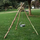Stainless Steel Survival Tripod Stand Kit