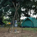 Stainless Steel Survival Tripod Stand Kit