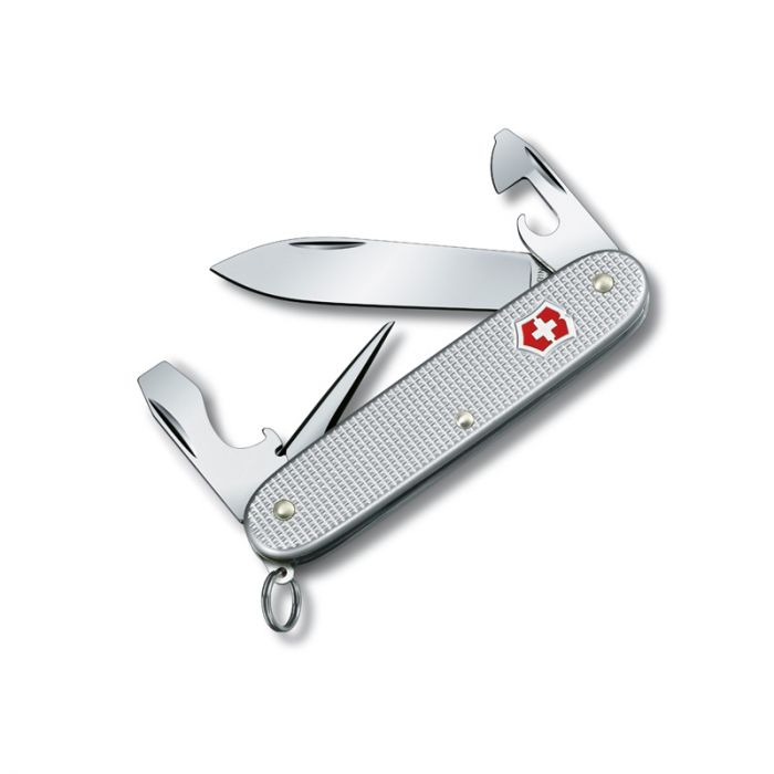 Victorinox Pioneer Soldier Ribbed Alox Silver 93mm - Blister