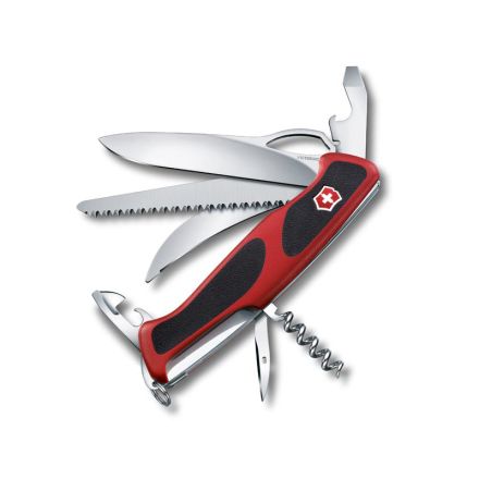 Victorinox Ranger Grip 57 Hunter Red/Black One Hand Lock Blade 130mm