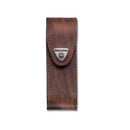 Victorinox Brown Large Leather Belt Pouch with Hook and Loop Fastener