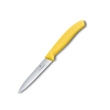 Victorinox Swiss Classic Paring Knife Serrated Yellow - 10 cm