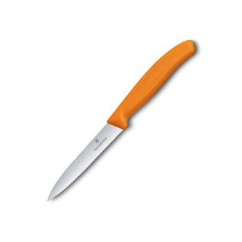 Victorinox Swiss Classic Paring Knife Serrated Orange - 10 cm