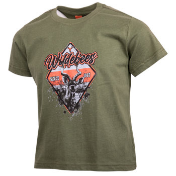 Wildebees WBB096 Army Green Mud Sign Tee