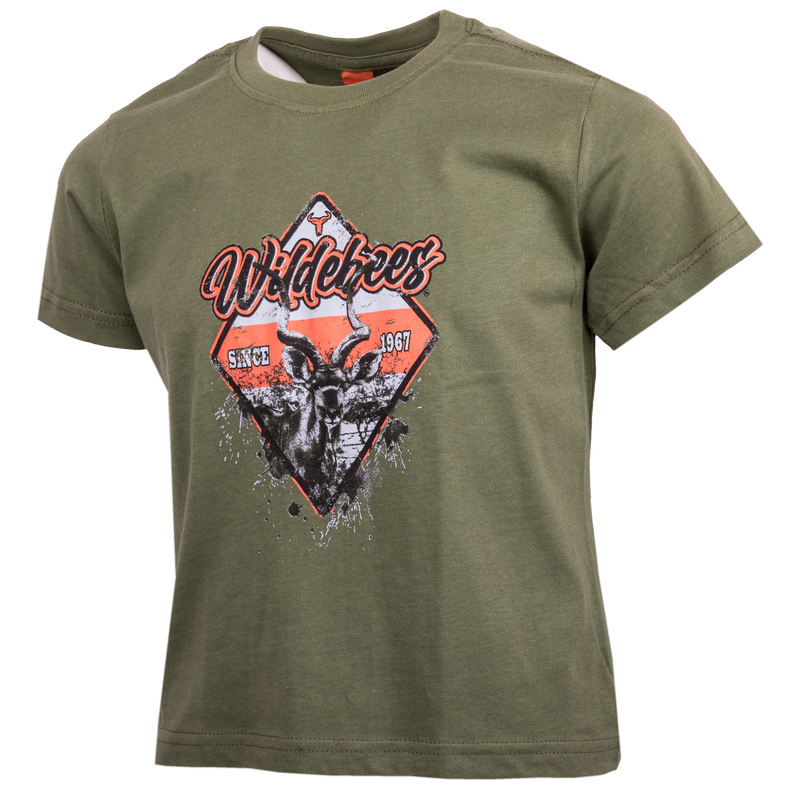 Wildebees WBB096 Army Green Mud Sign Tee
