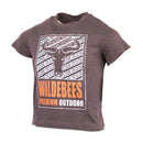 Wildebees WBB167 Pewter Newspaper Logo Boys Tee