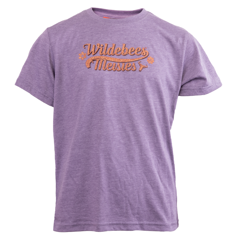 Wildebees WBG066 Lilac Melange Meisie Swoosh Girls Tee S23