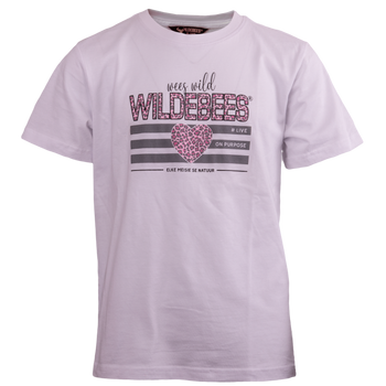Wildebees WBG067 White Wild Cat Girls Tee