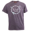 Wildebees WBG069 Grey Melange Daisy Wreath Girls Tee S23