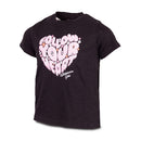 Wildebees WBG110 Black Follow your Heart Girls Tee